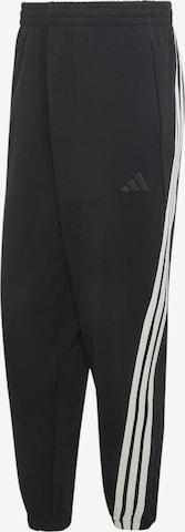 ADIDAS SPORTSWEAR Tapered Urheiluhousut värissä musta: etupuoli