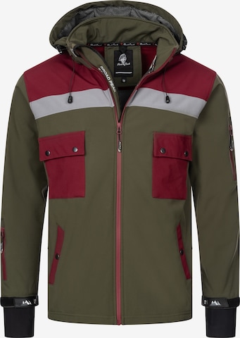 Rock Creek Outdoorjacke in Grün: Vorderseite