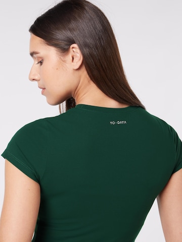 YO-GAYA Sporttop 'Short Sleeve Top' in Groen