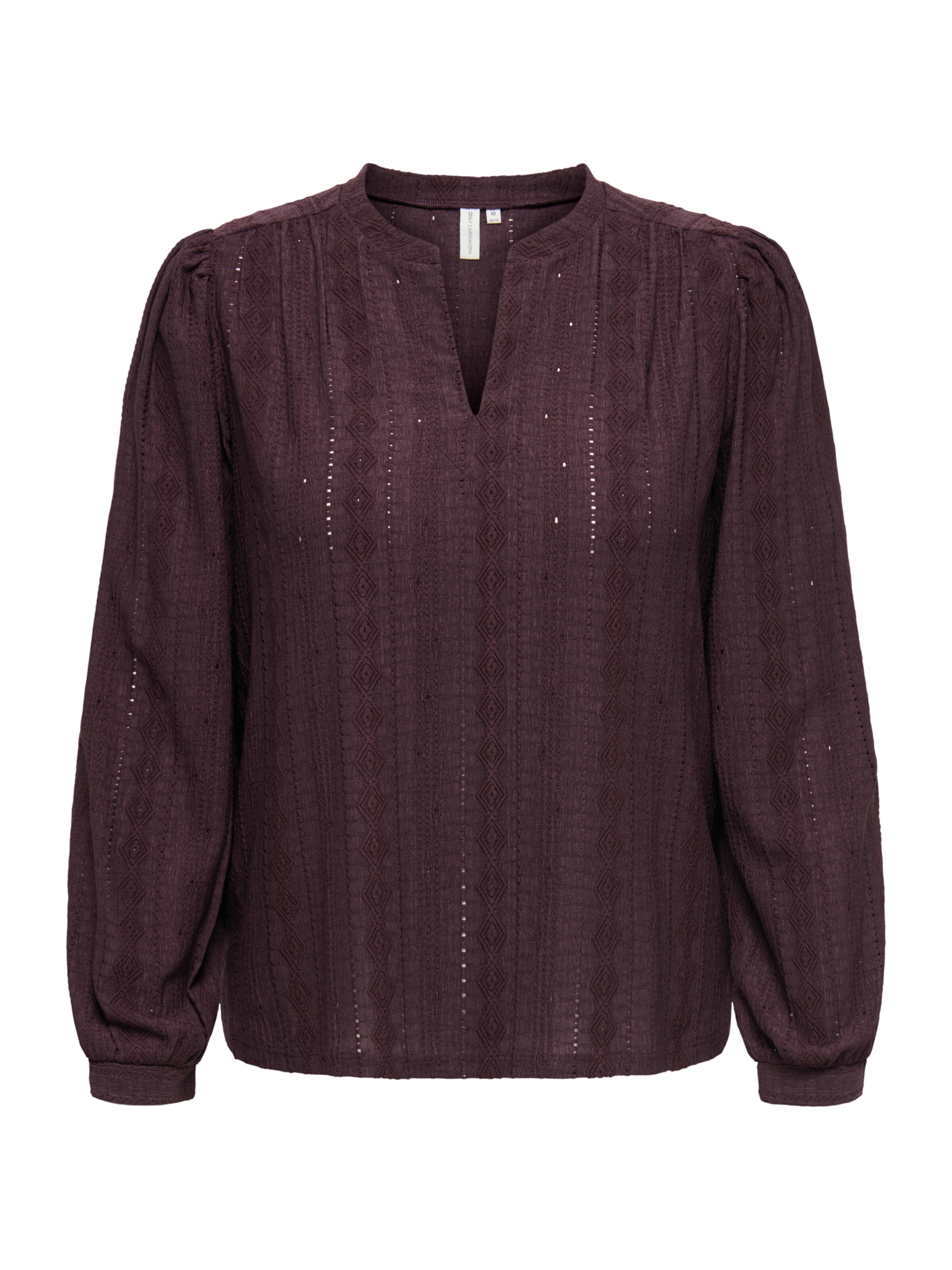 Camicia da donna 'CARMINNA' di ONLY Carmakoma in marrone: frontale