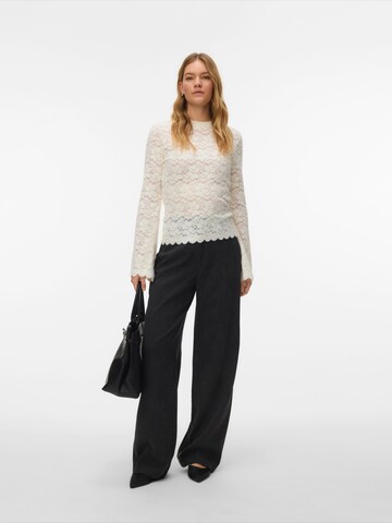 VERO MODA Wide leg Broek 'VMBESTIE' in Grijs