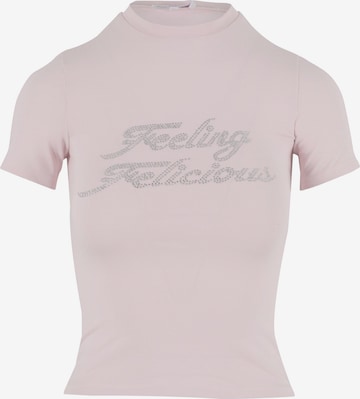 rožinė Felicious Marškinėliai 'Feeling': priekis