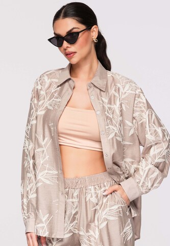 Ombre Blouse in Beige
