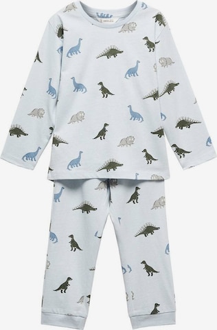 MANGO KIDS Комплект пижама 'Aopdinos' в синьо: отпред