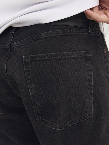 JACK & JONES Tapered Jeans 'JJIChris JJOriginal' in Black