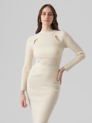 VERO MODA - Jersey 'Karis' en beige