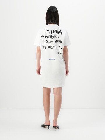 KARL LAGERFELD JEANS Dress 'KARLISM' in White: front