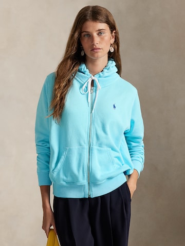 Polo Ralph Lauren Sweatjacke 'ISLAND' in Blau: Vorderseite