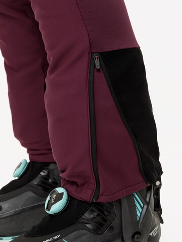 VAUDE Tapered Sports trousers 'Larice' in Purple
