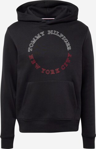 Sweat-shirt TOMMY HILFIGER en noir : devant