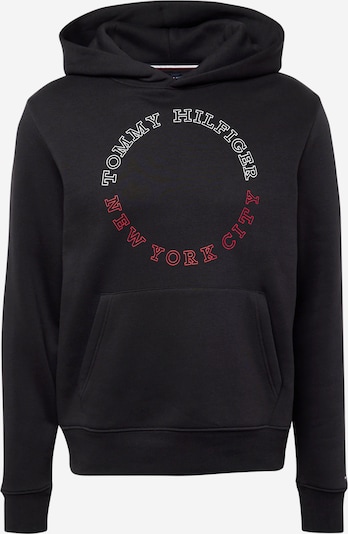 TOMMY HILFIGER Sweatshirt em vermelho / preto / offwhite, Vista do produto
