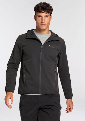 JACK WOLFSKIN Athletic Jacket in Brown: front