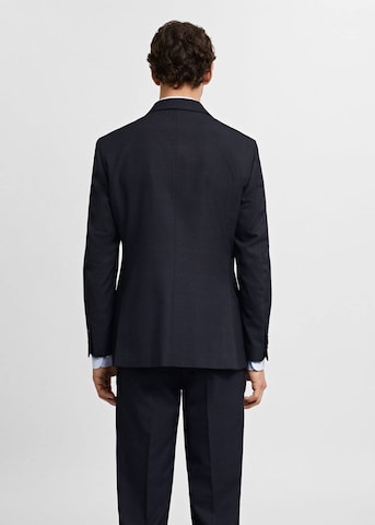 MANGO MAN Slim fit Suit Jacket 'Milan' in Blue