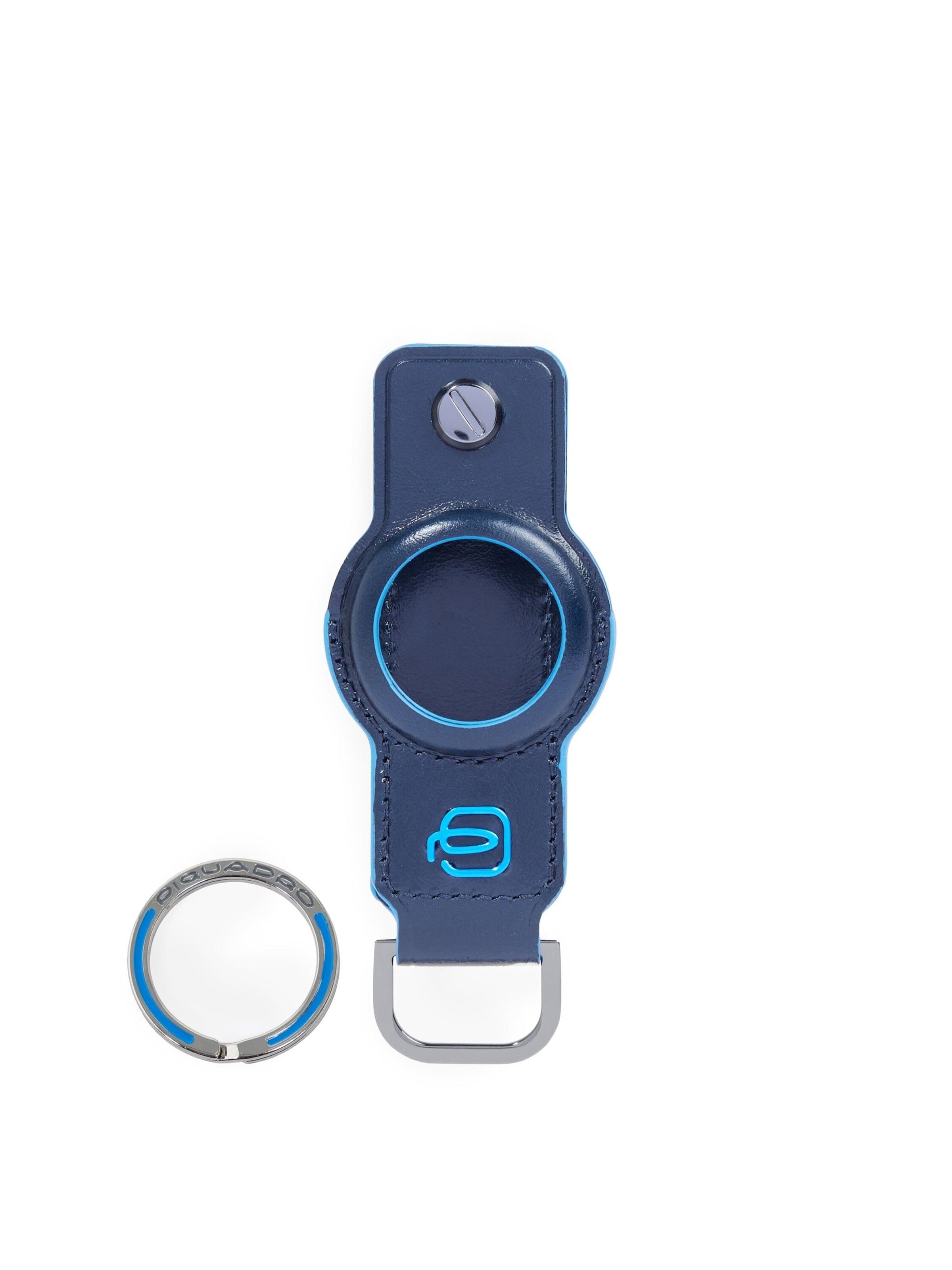 Piquadro Key ring in Blue: front