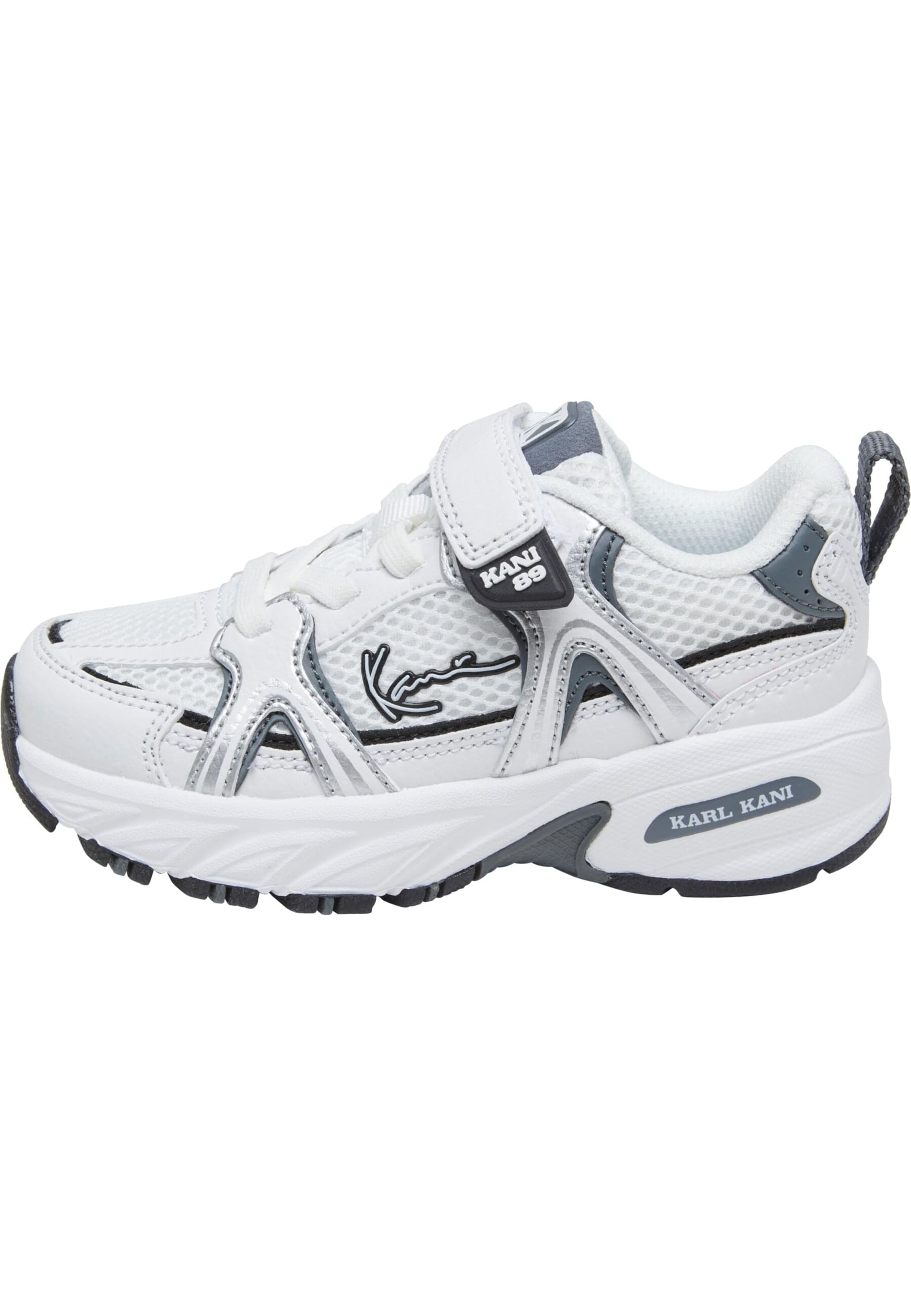 Sneaker 'Prime Runner Td' di Karl Kani in bianco: frontale