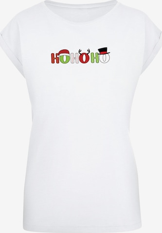 T-shirt 'Chistmas Ho Ho Ho' Merchcode en blanc : devant