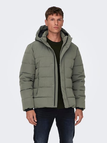 Giacca invernale 'ONSCAYSON' di Only & Sons in grigio