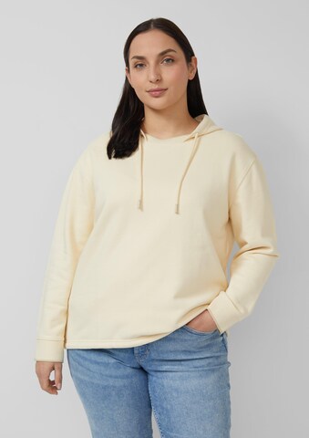 Sweat-shirt s.Oliver en beige : devant