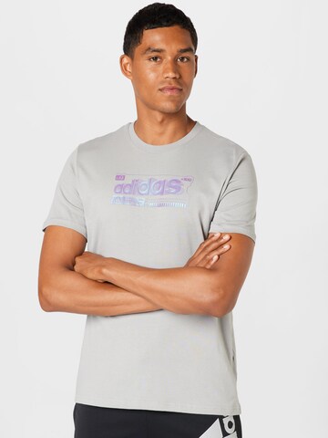 ADIDAS SPORTSWEAR Performance Shirt 'Color Shift Gaming Linear Graphic' in Grey: front