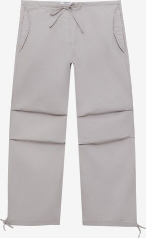 Pull&Bear Loosefit Kalhoty – šedá: přední strana