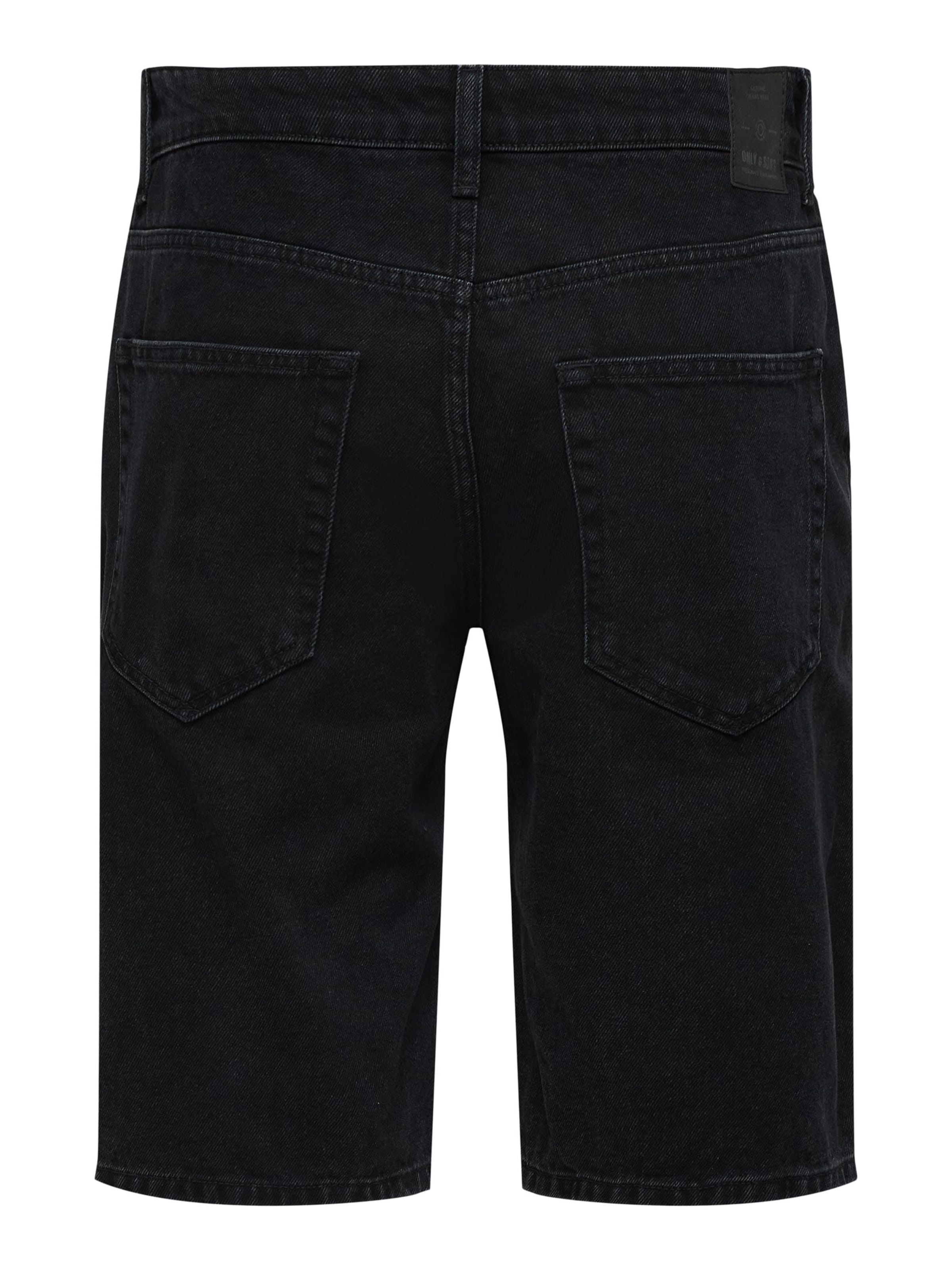 Only & Sons Regular Shorts 'Avi' in Schwarz