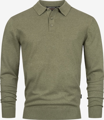 INDICODE JEANS Trui 'Chips' in Groen: voorkant