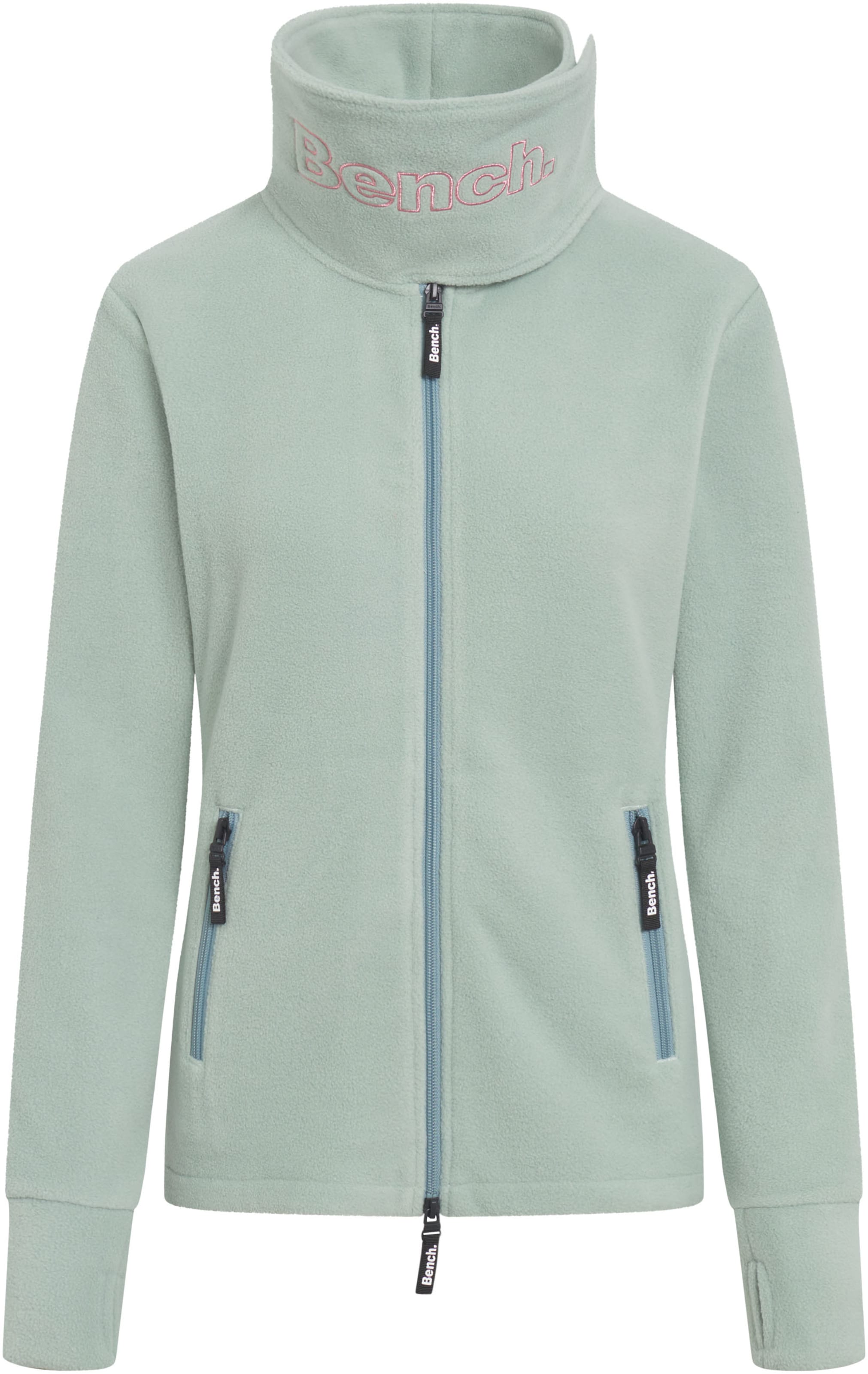BENCH Fleece Jacket in Green: front