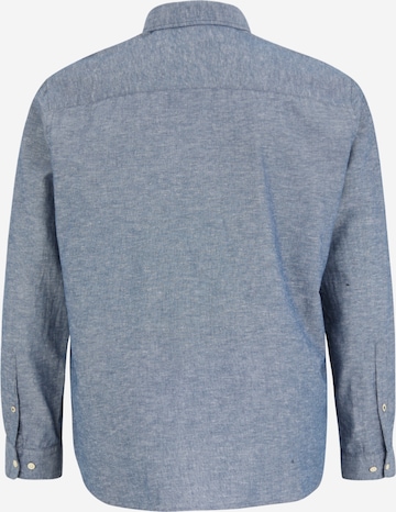 Jack & Jones Plus Comfort fit Overhemd 'SUMMER' in Blauw
