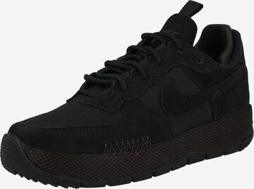 Baskets basses 'AIR FORCE 1' Nike Sportswear en noir : devant