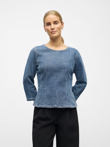OBJECT Top in Blau: Vorderseite