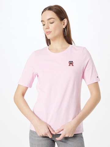 Maglietta di TOMMY HILFIGER in rosa: frontale