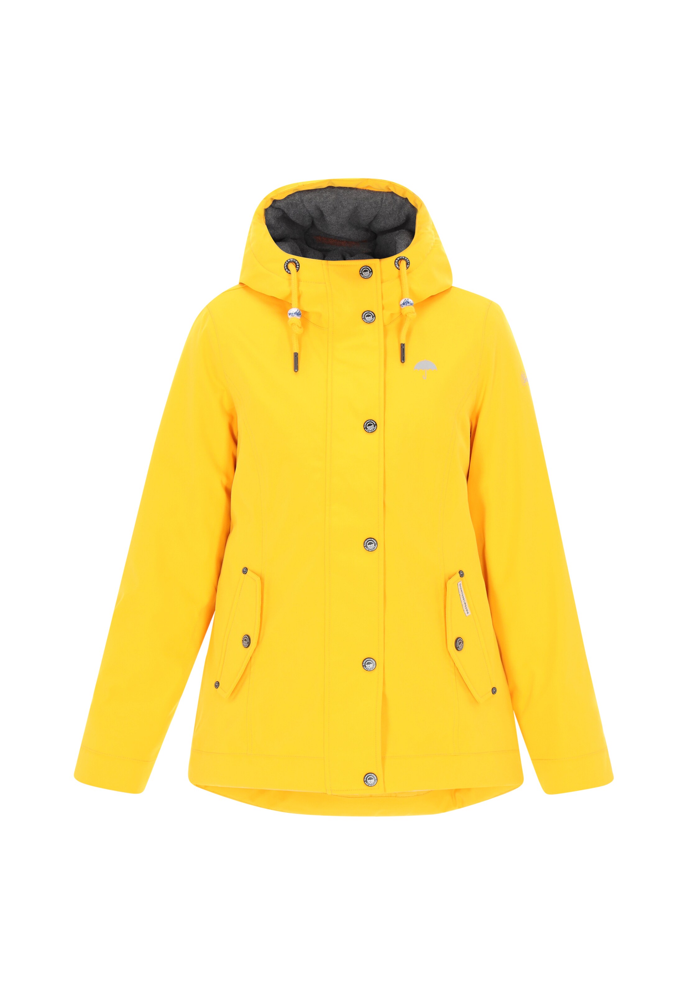 Schmuddelwedda Funktsionaalne jope, värv kollane: eest vaates