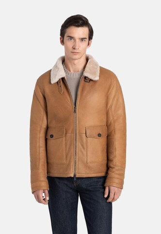 Werner Christ Winterjacke 'Quirin' in Braun: Vorderseite