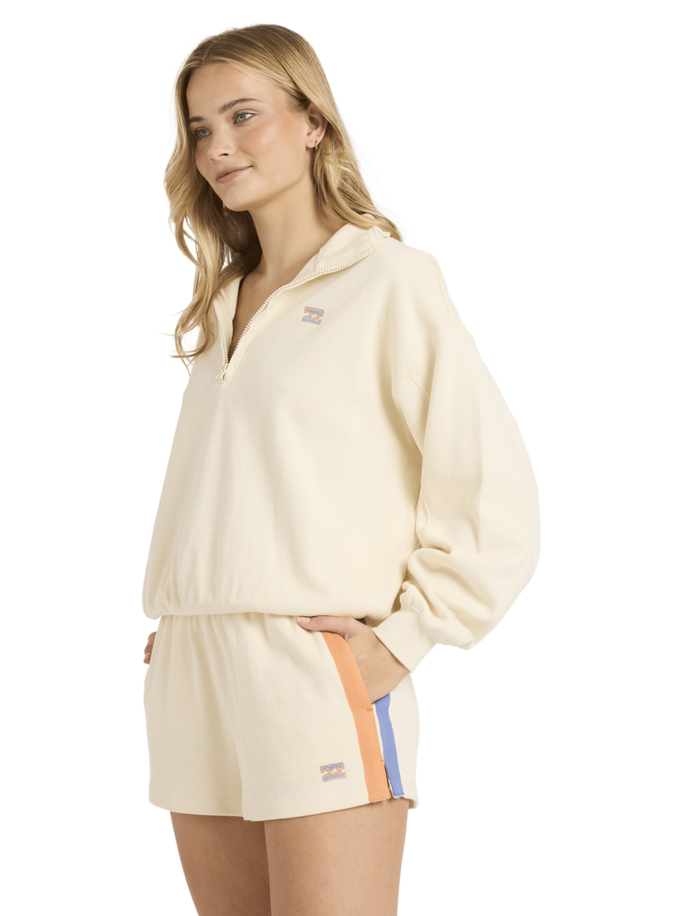 BILLABONG Fleece Jacket 'Classic Feels' in White