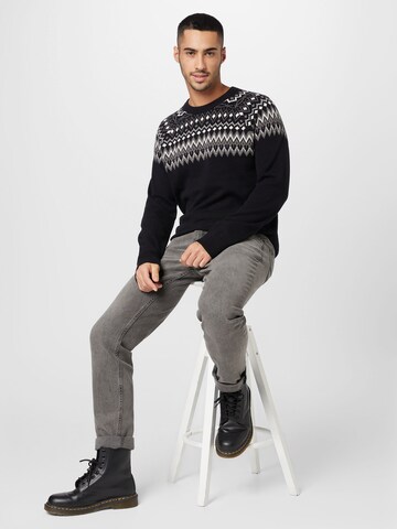 GAP Sweter 'FAIR ISLE' w kolorze czarny