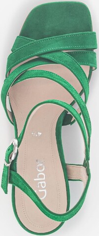 GABOR Strap Sandals in Green