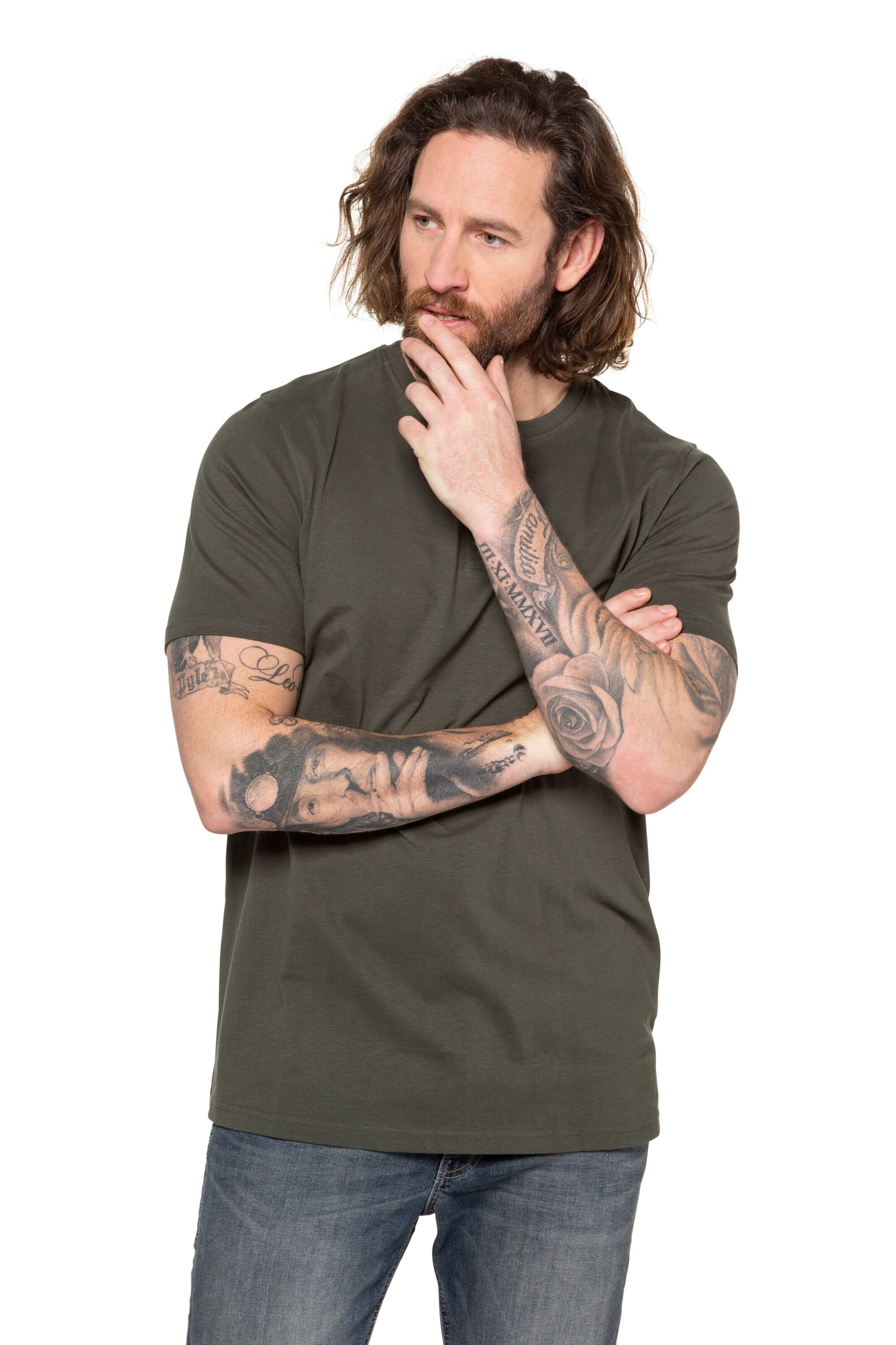 JP1880 Shirt in Green: front