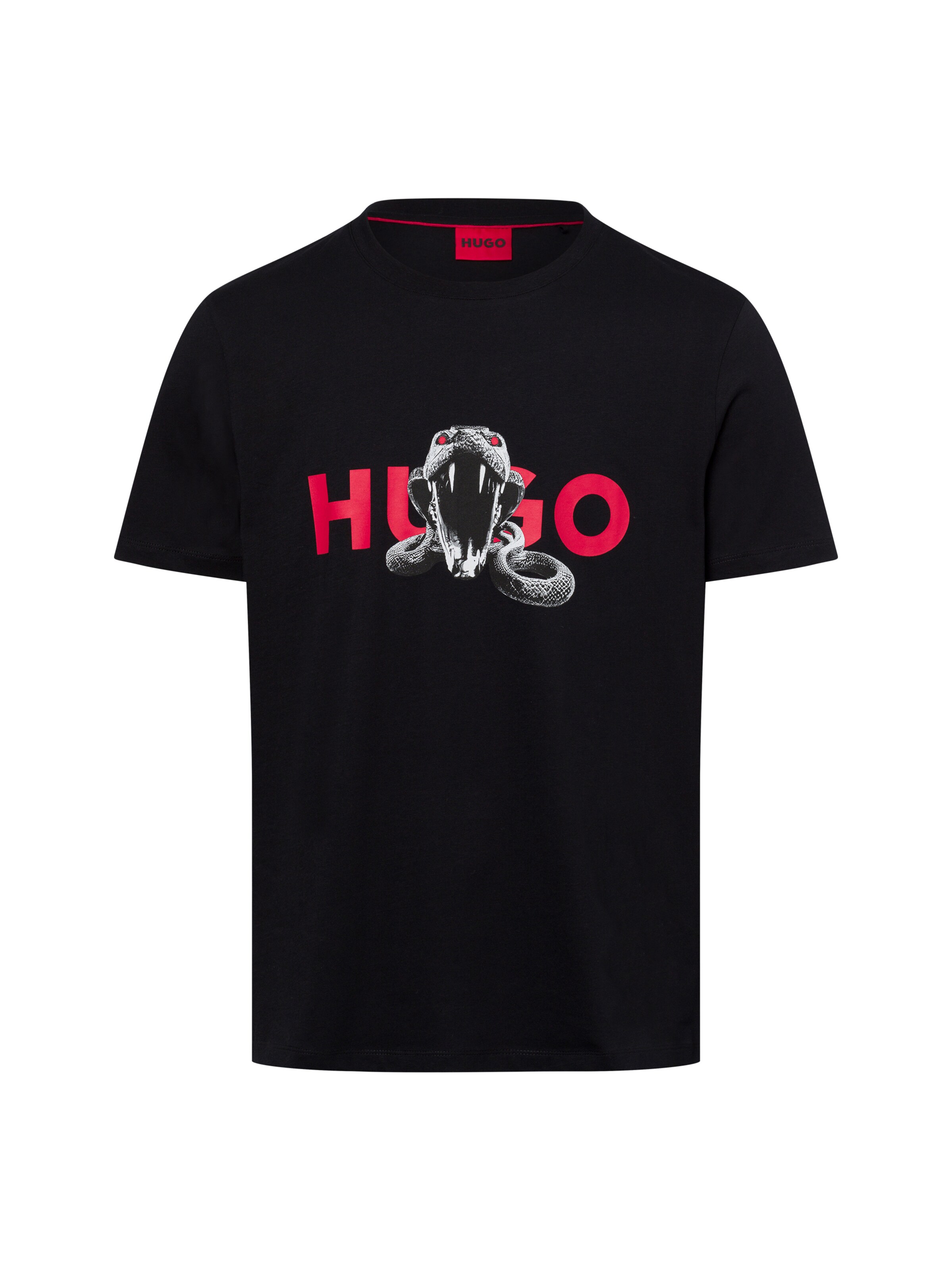 HUGO T-Shirt ' Deyladec ' in Schwarz: Vorderseite