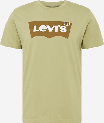 LEVI'S ® Póló 'Graphic Crewneck Tee' - zöld: elől