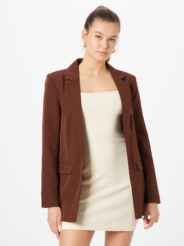PIECES Blazer 'Bozzy' in Brown: front