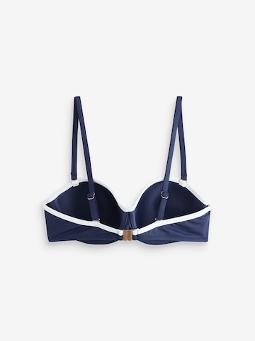 Mint Velvet Bandeau Bikini top in Blue