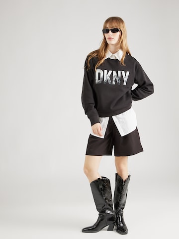 juoda DKNY Megztinis be užsegimo 'SKYLINE'
