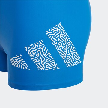 ADIDAS PERFORMANCE Athletic Swimwear '3 Bar Logo' in Blue