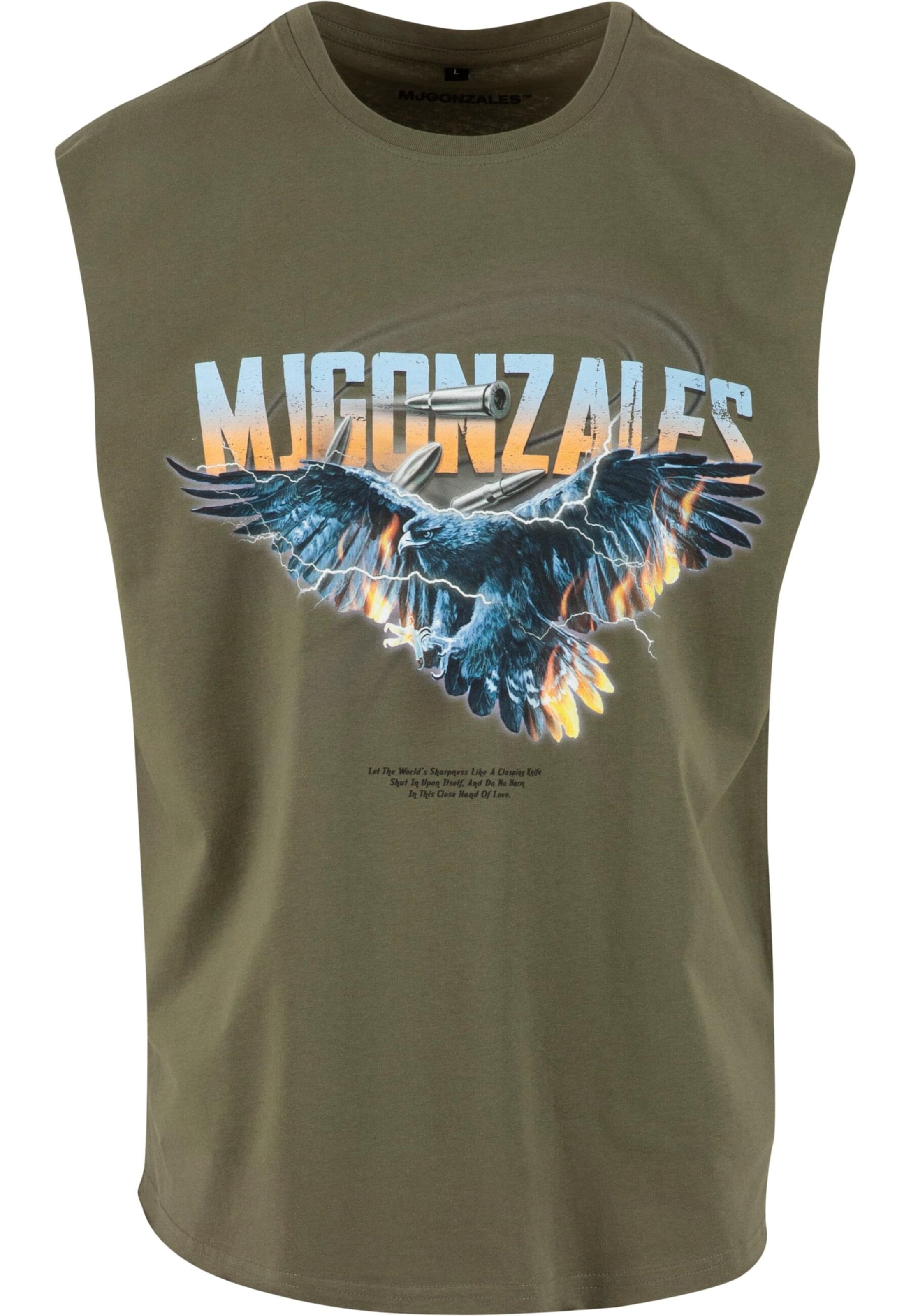 MJ Gonzales Shirt 'Eagle V.2' in Groen: voorkant
