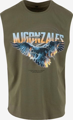 MJ Gonzales Shirt 'Eagle V.2' in Groen: voorkant