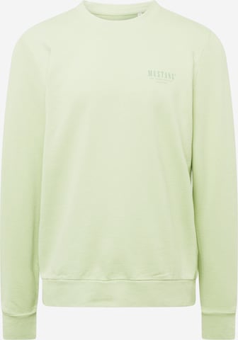 Sweat-shirt MUSTANG en vert : devant