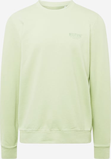 MUSTANG Sweatshirt in grau / pastellgrün, Produktansicht