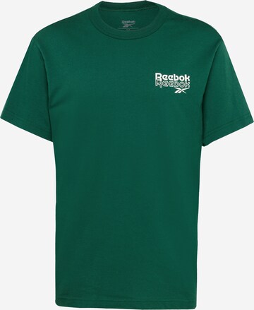 T-Shirt Reebok en vert : devant