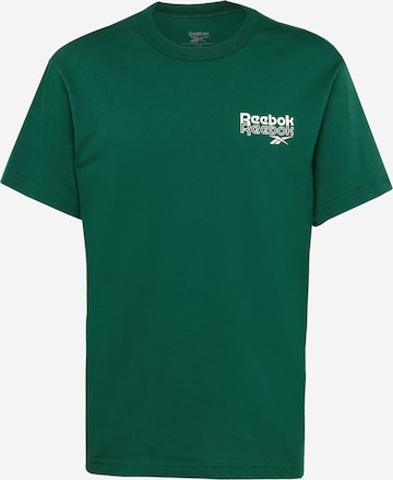 Reebok - Camisa funcionais em verde: frente