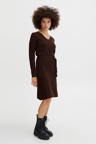 ICHI Dress 'Kava' in Brown